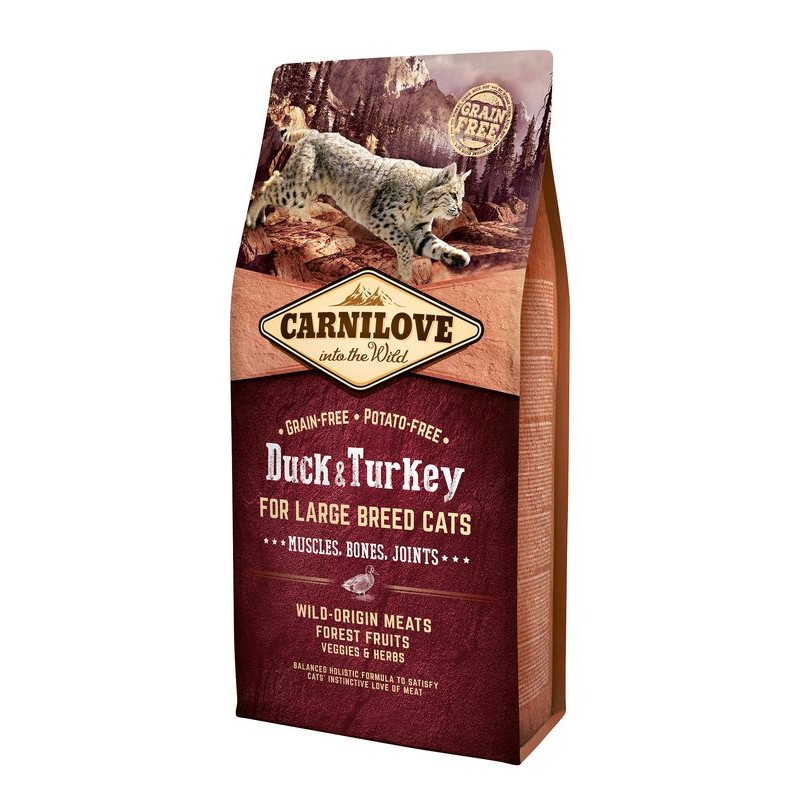 Carnilove Cat LB Duck&Turkey Muscles,Bones,Joints 6kg