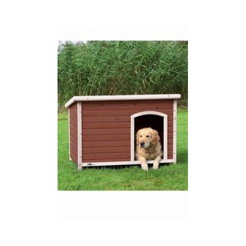 Bouda pro psa, dřevěná, rovná střecha 116x82x79cm TR