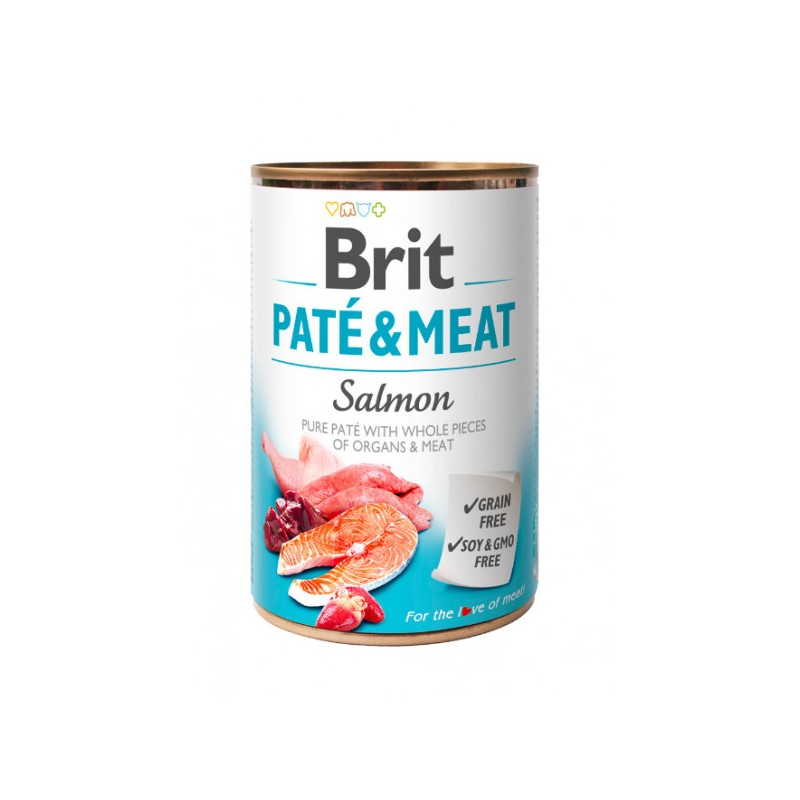 Brit Dog konz Paté & Meat Salmon 400g
