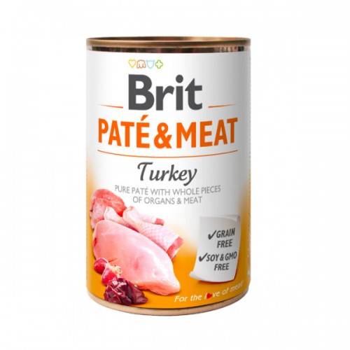 Brit Dog konz Paté & Meat Turkey 400g
