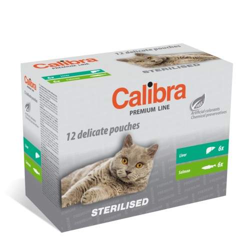 Calibra Cat kapsa Premium Sterilised multipack 12x100g
