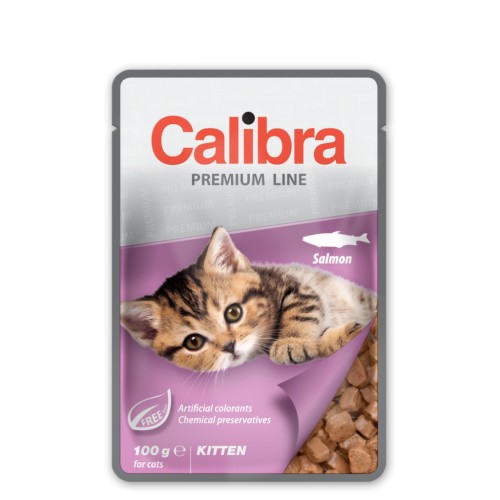 Calibra Cat kapsa Premium Kitten Salmon 100g