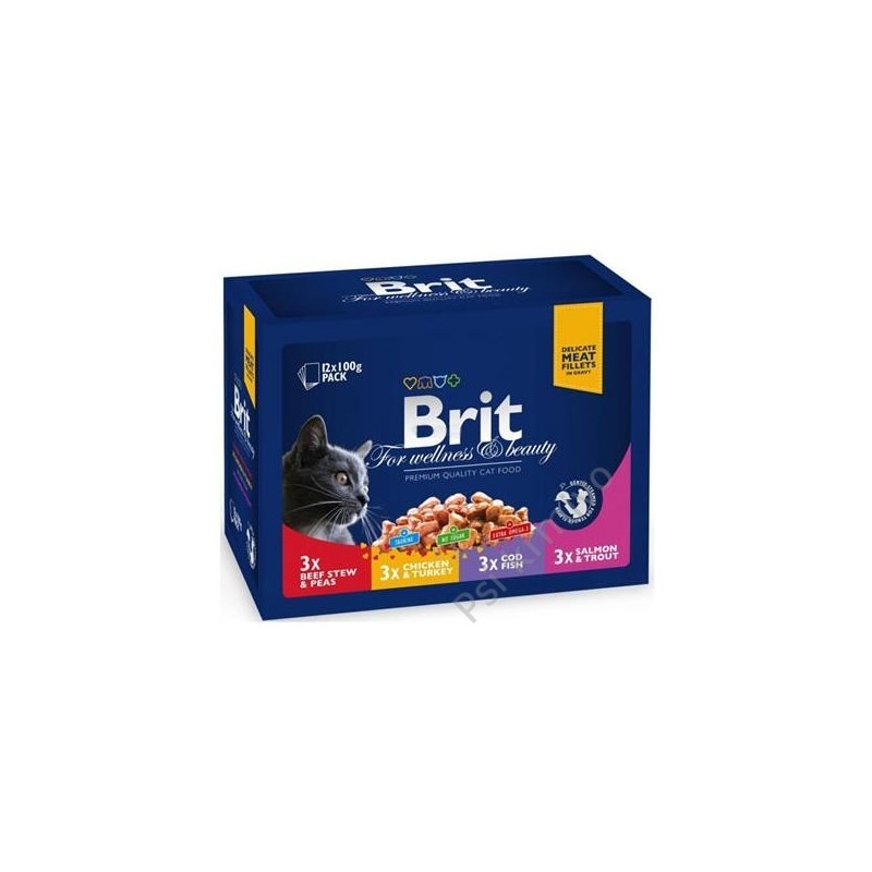 Brit Premium Cat kapsa Family Plate 1200g (12